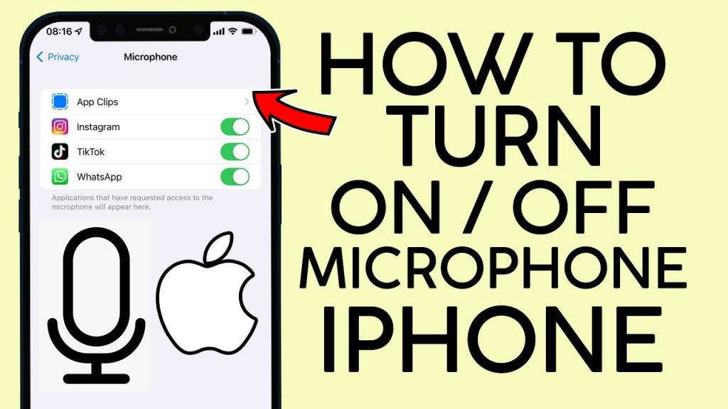 How to Turn Off Microphone on iPhone 14