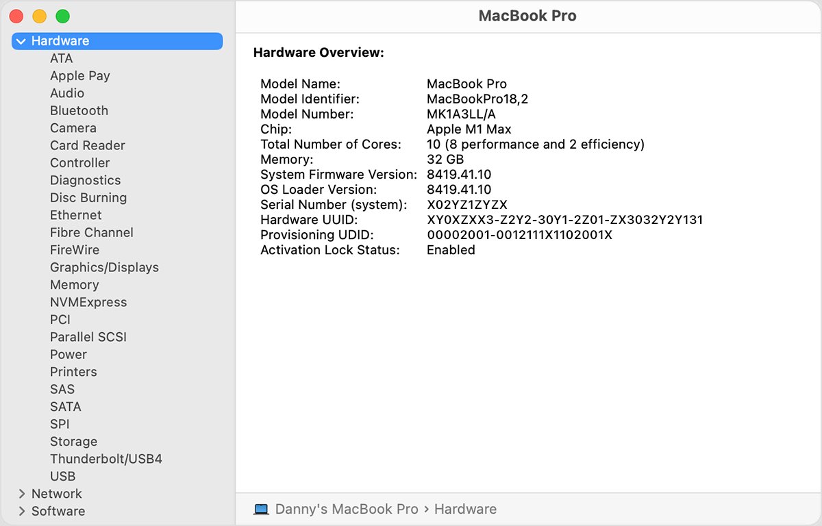 how to check macbook specs by serial number 1713356686