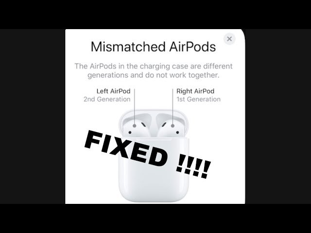 how to connect mismatched airpods 1713358968