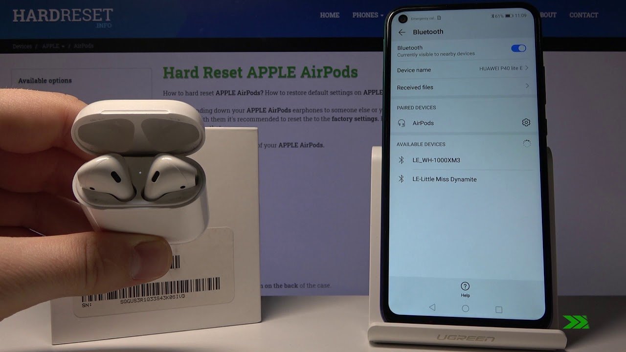 how to reset airpods on android 1713358487